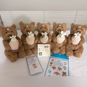 🆕 Shanghai Exclusive Jellycat Bartholomew Bear with Cupcake